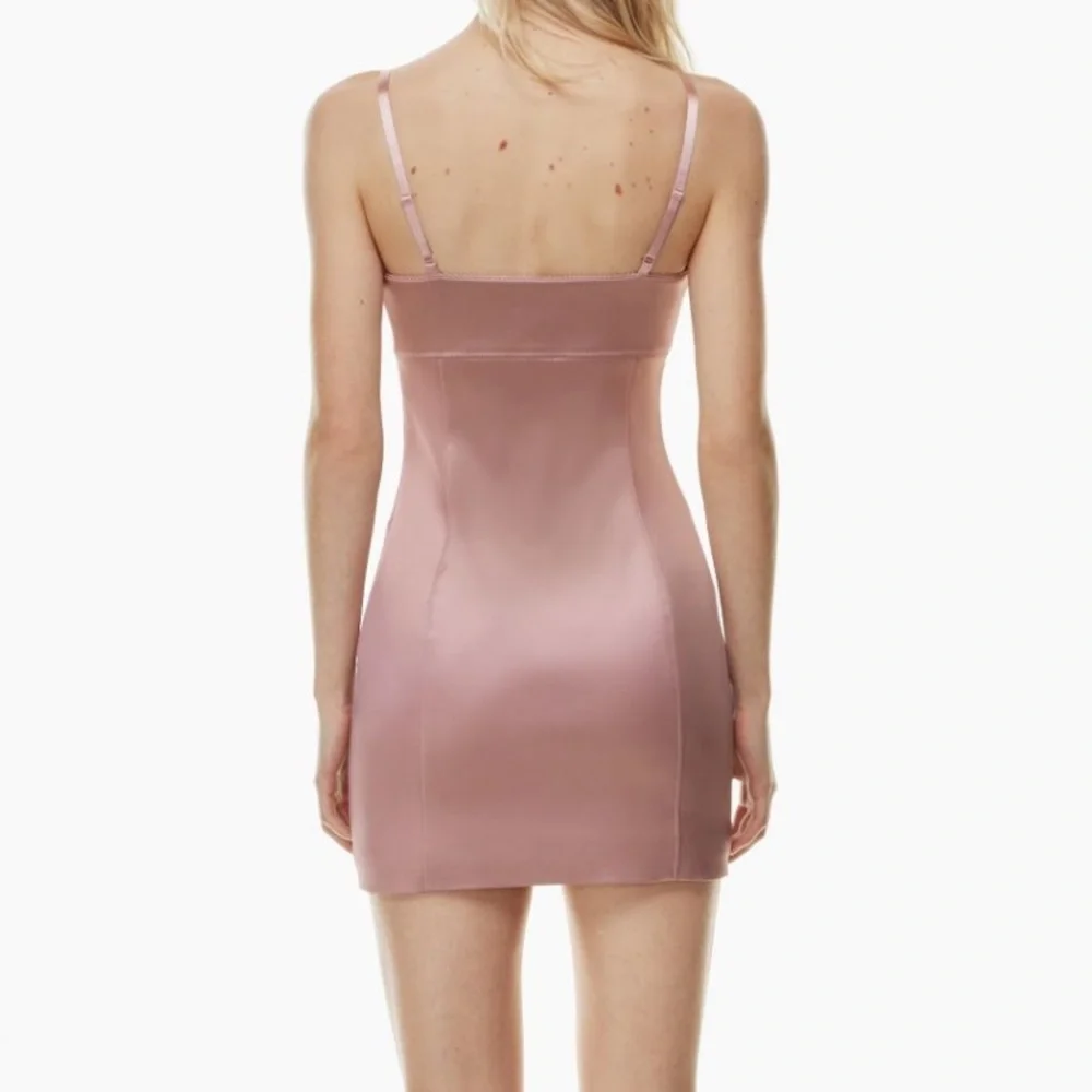 Aritzia Pink Satin Dress - LIKE NEW - Picture 4 of 5